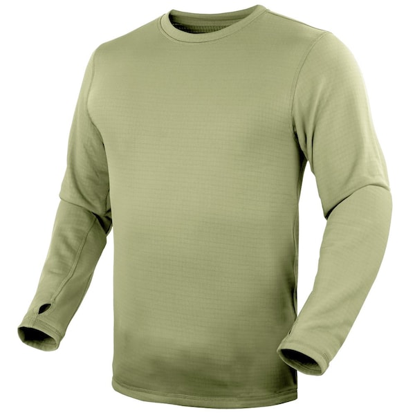 Condor Outdoor Products BASE II BASE LAYER X CREW, COYOTE TAN, S 101228-499-S - main